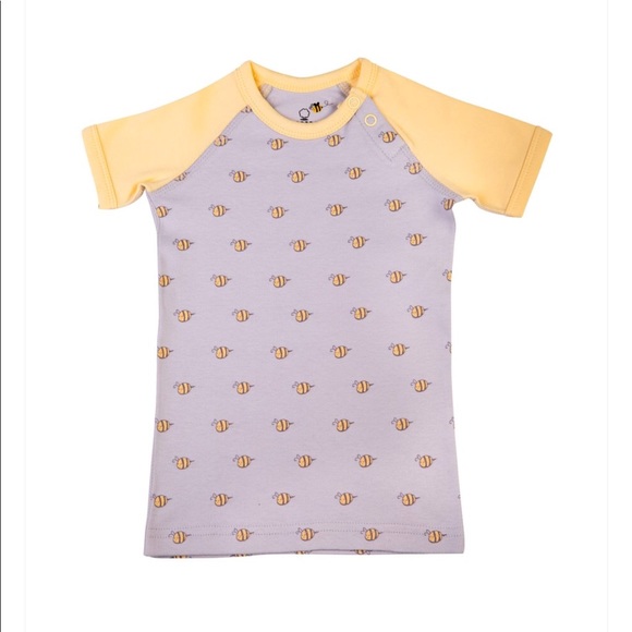 BRAND NEW Beecotton Organics Bee Pattern Tees - Picture 1 of 6